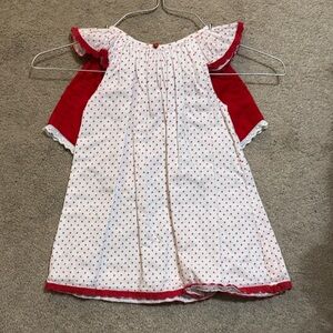 Well dressed Wolf Red and White Polka Dot 2 pc set